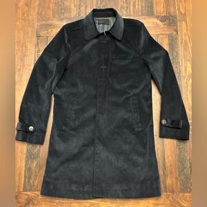 Men's Luxurious Navy Corduroy Coat